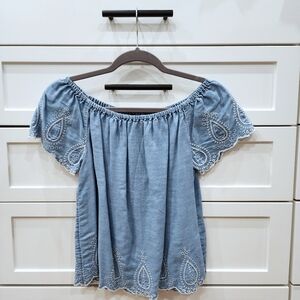 NEW Forever 21 Embroidered Off The Shoulder Top